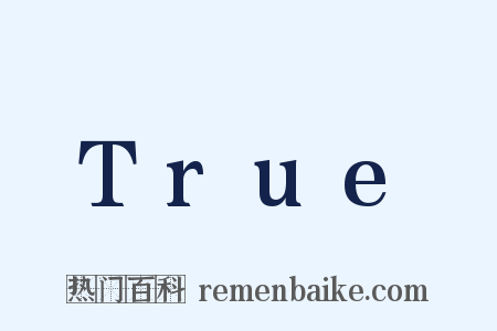 True是什么意思的图片